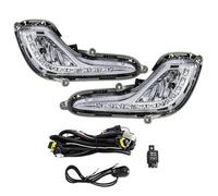 Fog Lamp Assembly For Hyundai For Accent 2012 2013 2014 2015 2016 2017 Car DRL LED Daytime Running Light Fog Lamp Auto Headlight Waterproof Daylights Front Fog Light