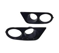 Fog Lamp Bezel Cover, For E46, For M3 2001-2006 Car Front Bumper Grill Fog Light Cover Grille Trim Honeycomb Mesh Grille Fog Lamp Cover(1 Pair Carbon fiber)(1 Pair Bright black)