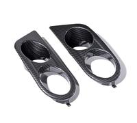 fog lamp cover Compatible With BMW E46 M3 2001 2002 2003 2004 2005 2006 Front Bumper Fog Light Cover Grill Frame Surrounds Air Duct Lamp Hood(Black 1)