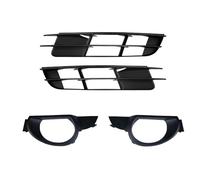 Fog Lamp Cover For Q7 2006 2007 2008 2009 Front Lower Bumper Grille Turn Signal Frame Whole Set 4L0807681 4L0807682 Foglights(Whole Set)