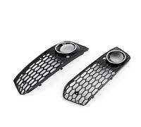 Fog Lamp Covers Compatible With For A4 B8 RS4 2009 2010 2011 2012 Honeycomb Mesh Fog Light Open Vent A4 Grille Intake Cover Grill Parts OEM:8KD807682