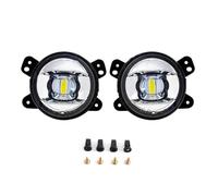 Fog Lamp For Jeep For Wrangler JK JL For JLU For Rubicon For Sahara 2018 2019 LED Fog Lamps DRL Daytime Running Lights Front Bumper 12V Fog Lights(Silver Type White)