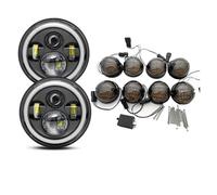 Fog Lamp For Land For Rover For Defender 90 110 Car LED Lights Kit Front Rear Signal Indicator Lamp Stop Fog Reversing Light / 7Inch Headlight Fog Lights(Full Set Style 2)