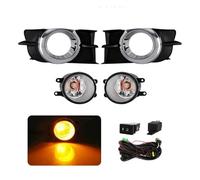 Fog Lamp For Toyota For Wish 2009 2010 2011 2012 Halogen Car Fog Kit Bumper Lamp Daytime Running Light DRL Daylight Accessories Led Fog Light Fog Lights(LED Yellow)