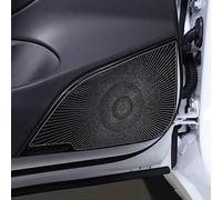 Fog Lamp Grill Speaker Grille Cover Guard Mesh Protection For Tesla Model 3 Car Accessories, Silver Front(Black-front)