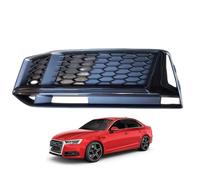 Fog Lamp Grille Cover Set for Audi A4 2016-2019, Front Bumper Surround Trim Insert Replacement Protective Brace,Left-Black