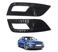 Fog Lamp Grille Cover Set for Audi A4 A4L 2013-2016 A pair, Vent Grille Insert Front Bumper Replacement,Black