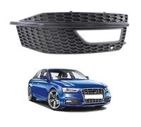 Fog Lamp Grille Cover Set for Audi A4 Sport 2013-2016, Vent Grille Insert Front Bumper Replacement,Right-Black