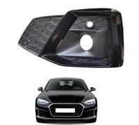 Fog Lamp Grille Cover Set for Audi A5 2020-2024, Vent Grille Insert Front Bumper Replacement,Left- Black