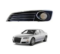 Fog Lamp Grille Cover Set for Audi A8 2010-2014, Front Bumper Surround Trim Insert Replacement Protective Brace,Left-D