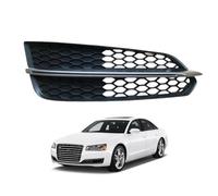Fog Lamp Grille Cover Set for Audi A8 Sline S8 2015-2017, Vent Grille Insert Front Bumper Replacement,Right-Black