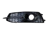 Fog Lamp Grille Cover Set for Audi C7 S6/Sline, Vent Grille Insert Front Bumper Replacement,Left- Black
