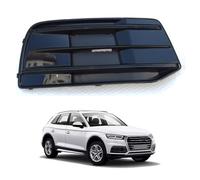 Fog Lamp Grille Cover Set for Audi Q5 2018-2020, Vent Grille Insert Front Bumper Replacement,Right-Black