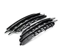 Fog Lamp Grille For A6 C7 2012 2013 2014 2015 2Pcs Car Front Bumper Fog Light Lamp Cover Honeycomb Grille Grill Surround Bezel 4G0807681 4G0807682(Chrome)