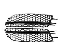 Fog Lamp Grille For A6 C7 Pre-facelift 2012 2013 2014 2015 2Pcs Car Front Bumper Fog Lights Lamp Grille Honeycomb Mesh Grill 4G0807681 4G0807682(Black A)