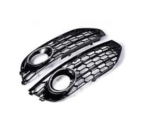 Fog Lamp Grille Grill Compatible With A4 B8 For Allroad 2009 2010 2011 2012 2013 2014 2015 2Pcs Car Front Bumpe Grill Mesh Honeycomb Grille Fog Light Repair