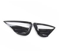 Fog Lamp Grilles Bezel Compatible With Tesla For Model Y 2021 2022 2023 Front Fog Light Cover Protective Woof Tooth Decoration Lamp Wind Spoiler Trim