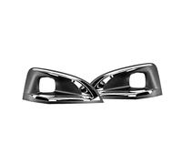 Fog Lamp Grilles Trim Frame Compatible for Peugeot 3008 P84 2016-2019 Front Bumper Fog Light Cover Grille Bezel 1617975880 9817136777(1 Pair)
