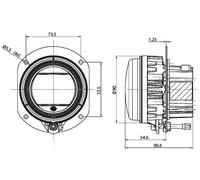GENUINE OEM Hella LED 90mm Front Fog Light Round