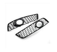 Fog Lamp Vent Grille Compatible With A3 8P 2009 2010 2011 2012 2013 1 Pair Car Front Bumper Fog Light Mesh Grille Modification Repair Replacement Parts