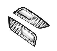 Fog Lamp Vent Grille Compatible With A4 B8.5 2013 2014 2015 2016 For RS4 Front Bumper Fog Lamp Grille Cover Light Honeycomb Grill Panel Protection Parts