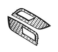 Fog Lamp Vent Grille Compatible With A4 B8.5 2013 2014 2015 2016 For RS4 Front Bumper Fog Lamp Grille Cover Light Honeycomb Grill Panel Protection Parts