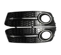 Fog Lamp Vent Grille For A4 B8 2008-2012 RS4 8KD807682 8KD807681 Style Car Front Grill Mesh Grille Fog Light Cover Honeycomb Car Accessories