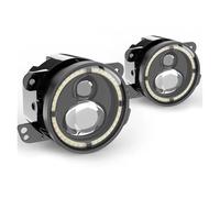 Fog Lamps For Jeep For Wrangler JK For Dodge For Journey For Magnum 4 Inch Round LED Fog Light Off Road Driving Light With White Amber Halo Lada Fog Lights