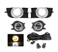 Fog Lamps LED Fog Lamp Headlight Halogen Daylights Car Accessories 12V For Toyota For Wish 2009 2010 2011 2012 Fog Lights Assembly Fog Lights(Angel White Yellow)