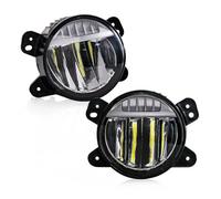 Fog Lamps LED Fog Lights DRL Daytime Running Lights Front Bumper Car Accessories 12V For Jeep For Wrangler JK JL JLU For Rubicon Sahara 2018 2019 Fog Lights(Fog DRL White)