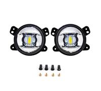 Fog Lamps LED Fog Lights DRL Daytime Running Lights Front Bumper Car Accessories 12V For Jeep For Wrangler JK JL JLU For Rubicon Sahara 2018 2019 Fog Lights(Silver Type White)