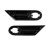 Fog Light 2Pcs/Pair Side Indicator Light Lamp Shell Fit For BMW For MINI R56 R57 R58 R59 2007 2008 2009 2020-2013 Grill Mount Light(Cover-Glossy Black)