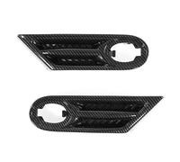 Fog Light 2Pcs/Pair Side Indicator Light Lamp Shell Fit For BMW For MINI R56 R57 R58 R59 2007 2008 2009 2020-2013 Grill Mount Light(Cover-Carbon Fiber)