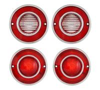 Fog Light 4Pcs Tail Lights Car Accessories For Corvette C3 1975-1979 Light Assembly Backup/Reverse Cover Without Bulb Grill Mount Light
