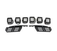 Fog Light 6piece Set Front Bumper 18W LED Fog Lights With Mounting Brackets For F150 For SVT For Raptor Truck 2017 2018 2019 2020(Flood Beam Set)