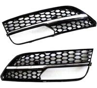 Fog Light Accessories For A3 For Hatchback 2013-2016 2PCS Car Front Fog Light Grille Cover Honeycomb(Chrome Sliver)