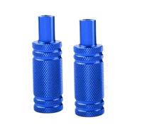 Fog Light Bracket 2pc Motorcycle Mudguard Spotlight Headlight Fog Light Support Base M8/M6 External Modification Aluminum Alloy Bracket Light Tube Clamp(1set Blue)