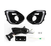 Fog Light Car Fog Lamps Daytime Running Lights DRL Front Bumper Headlights Daylight Covers Wires For Mitsubishi For Lancer 2015 2016 2017 Fog Lamp(DRL White Yellow)
