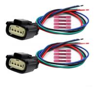 Fog Light Connector Pigtail Wiring Harness Adapter, 2 Pieces Plastic Construction for Reliable Headlamp Signal Transmission in Off-Road ATV and UTV Lighting Systems