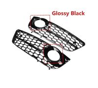 Fog Light Cover Compatible For Audi A5 Coupe/Sportback 2008-11 Cabriolet 2010-2011 Car Front Bumper Fog Light Lamp Grille Grill Cover Mesh(With Black)