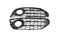 Fog Light Cover For A4 B8 2010 2011 2012 2013 2014 2015 Front Bumper Honeycomb Fog Grille Cover Black
