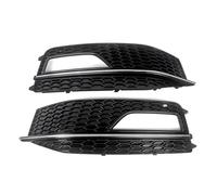 Fog Light Cover Grill Compatible For Audi A4 S4 B8.5 S-Line 2012 2013 2014 2015 Front Bumper Lower Grille RS4 Honeycomb Style 8K0807681L(Honeycomb A-Chrome)