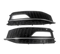 Fog Light Cover Grill For A4 S4 B8.5 S-Line 2012 2013 2014 2015 Front Bumper Lower Grille RS4 Honeycomb Style 8K0807681L(Honeycomb A-Chrome)