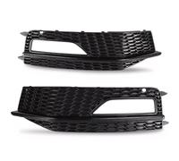 Fog Light Cover Grill For A4 S4 B8.5 S-Line 2012 2013 2014 2015 Front Bumper Lower Grille RS4 Honeycomb Style 8K0807681L MNGNCBXWK(Honeycomb A-Black)