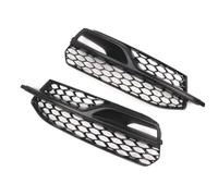 Fog Light Cover Grille Compatible With A3 2014 2015 2016 Car Front Bumper Fog Light Grille Honeycomb Mesh Trim Grill OEM 8V3807681L 8V3807682L(1Pair)