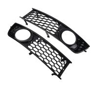 Fog Light Cover Grilles Honeycomb Front Bumper Fog Light Lamp Grille Cover Open Vent Grill Compatible With A4 B6 2002 2003 2004 2005
