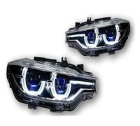 Fog Light For BMW F30 F35 3 Series 320i 325i 2013-2018 DRL Angel Eye Automotive Accessories Car Lights LED Headlight Projector Lens LED Headlights(LHD)