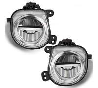 Fog Light For BMW X3 F25 X4 F26 X5 F15 X6 F16 2014-2019 Car Fog Lamps LED Angel Eyes Headlight 63177317251 63177317252 LED Front Fog Lights(Led White A)