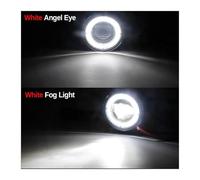 Fog Light For Toyota For Urban For Cruiser (_P1_) 2 Pieces Car 30W H11 LED Fog Light With Angel Eye DRL Daytime Running Lamp Accessories(White*White)