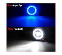 Fog Light For Toyota For Urban For Cruiser (_P1_) 2 Pieces Car 30W H11 LED Fog Light With Angel Eye DRL Daytime Running Lamp Accessories(White*Blue)